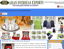 Tablet Screenshot of aoexports.com